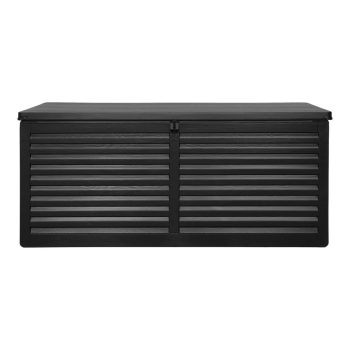 Dubrovnik műanyag kerti láda fekete 490L