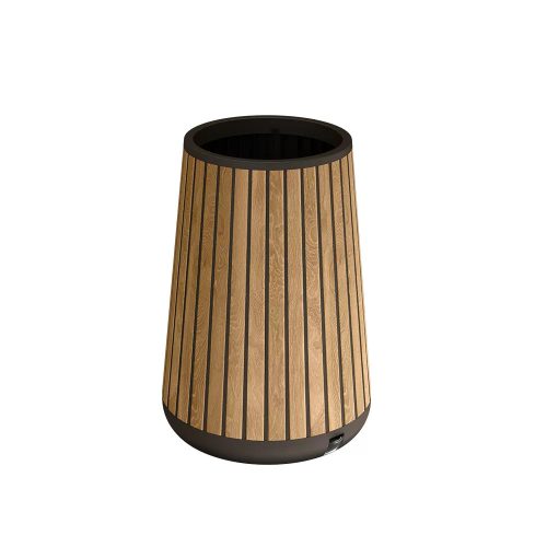 Deco henger alakú magasított műanyag kerti virágláda 83L