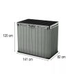 Sio darwin műanyag kerti tároló láda zöld 1100L