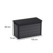 Cortina műanyag kerti tároló láda 757L szürke