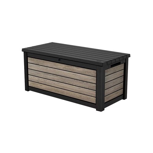 Decocoat műanyag kerti tároló láda kőris 630L