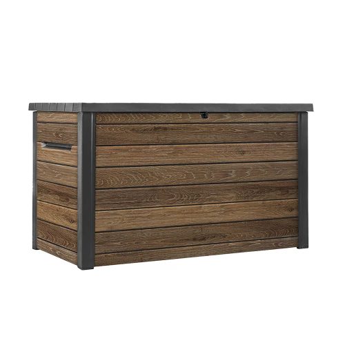 Decocoat műanyag kerti tároló láda dió 870L