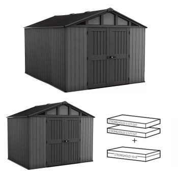 Stronghold 10x15 műanyag kerti ház szürke