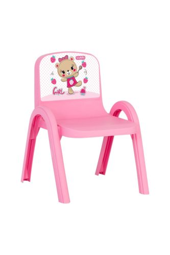 Műanyag gyermek szék macis