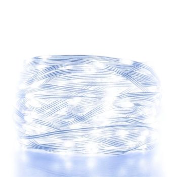 Beltéri ledes hideg fehér fényfüzér 8+4 programmal