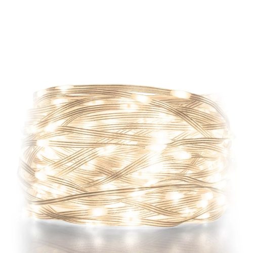 Beltéri ledes meleg fehér fényfüzér 8+4 programmal