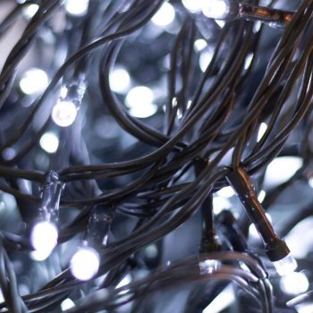 Kül és Beltéri hideg fehér fényfüzér, 240 LED