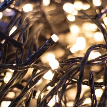 Kül és Beltéri meleg fehér fényfüzér, 240 LED