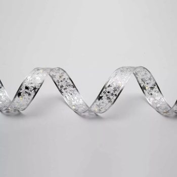   Beltéri ledes szallag, mintákkal, ezüst színben 5 cm x 15 m