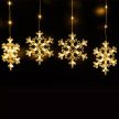Crystalline toldható LED HÓPEHELY fényfüggöny, 120 x 80 cm, 120 db MELEG FEHÉR LED, átlátszó kábel