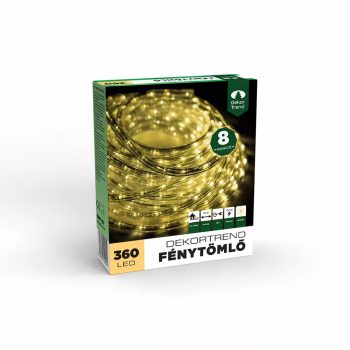 Fénykábel 10 m, meleg fehér, 8 funkció