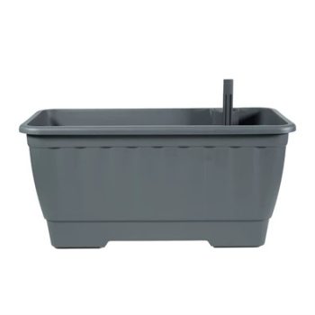   Műanyag kerti virágcserép hidrokultúrás 40 cm balkonláda