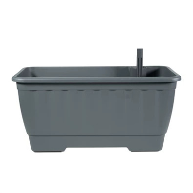 Műanyag kerti virágcserép hidrokultúrás 40 cm balkonláda