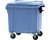 Műanyag kék 1100 Literes konténer kerekekkel