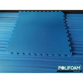 Polifoam medence alátét kék puzzle 1x1 méter