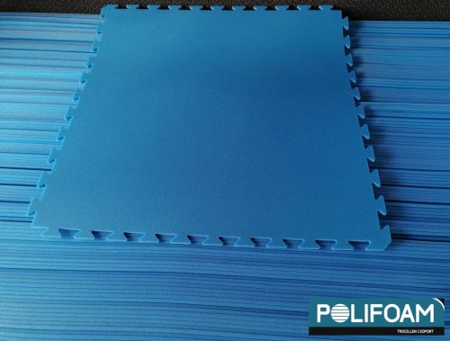 Polifoam medence alátét kék puzzle 1x1 méter