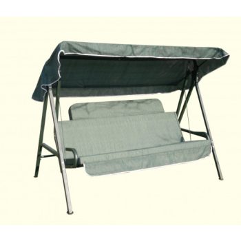 Zeusz 2 m-es hintaágy antracit szürke, párnával