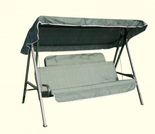 Zeusz 2 m-es hintaágy antracit szürke, párnával