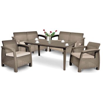 Corfu Fiesta II duo kerti bútor garnitúra futura asztallal