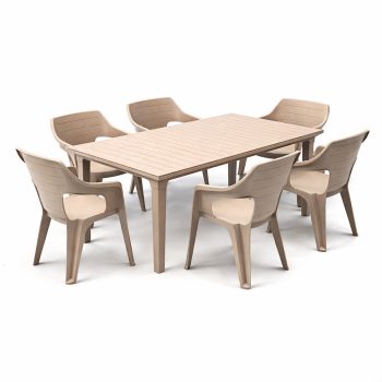 Elina 6+1 kerti bútor garnitúra szett