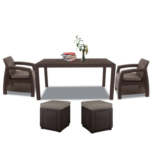 Corfu duo cube kerti bútor garnitúra