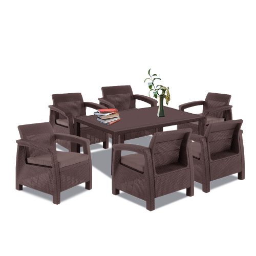 Corfu Big duo kerti bútor garnitúra melody asztallal