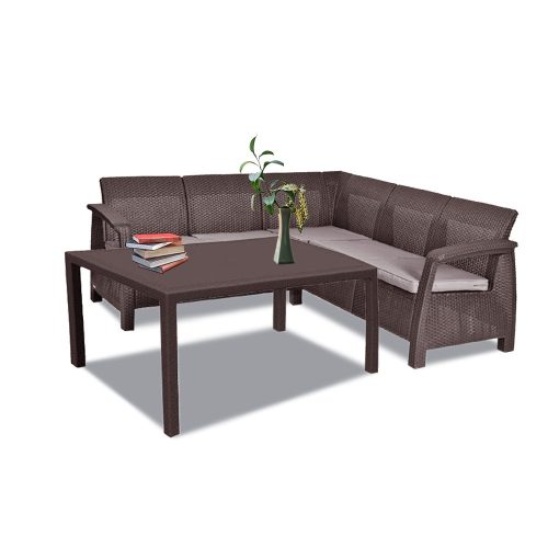 Corfu Relax kerti bútor garnitúra melody asztallal