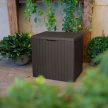 City műanyag kerti tároló 113L barna
