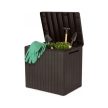 City műanyag kerti tároló 113L barna