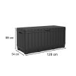 Kentwood műanyag kerti tároló 350L antracit