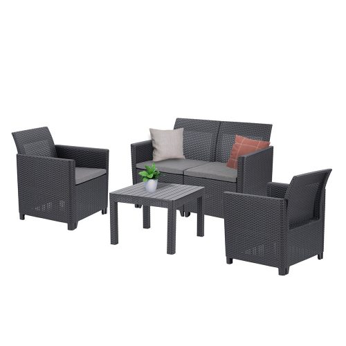 Claire VI 4 személyes kerti bútor garnitúra orlando asztallal