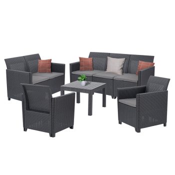   Claire VI 7 személyes kerti bútor garnitúra orlando asztallal