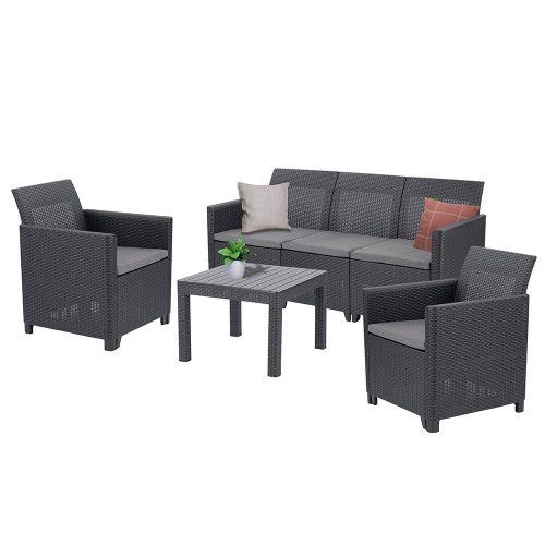 Claire VI 5 személyes kerti bútor garnitúra orlando asztallal