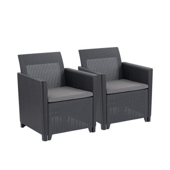 Claire duo műrattan kerti fotel
