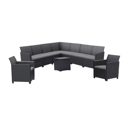 Claire IV 9 személyes kerti bútor garnitúra vigo tárolós asztallal