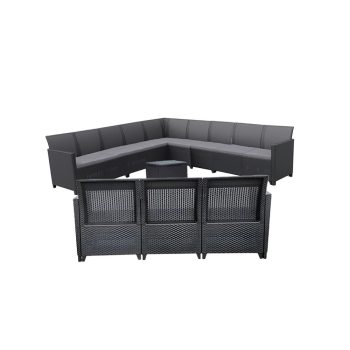   Claire IV 12 személyes kerti bútor garnitúra vigo tárolós asztallal