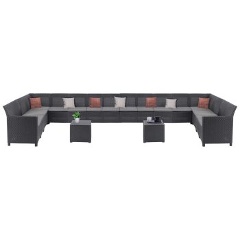   Claire IV 18 személyes kerti bútor garnitúra vigo tárolós asztallal