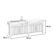 Decocoat unity chef műanyag kerti grill asztal 415l