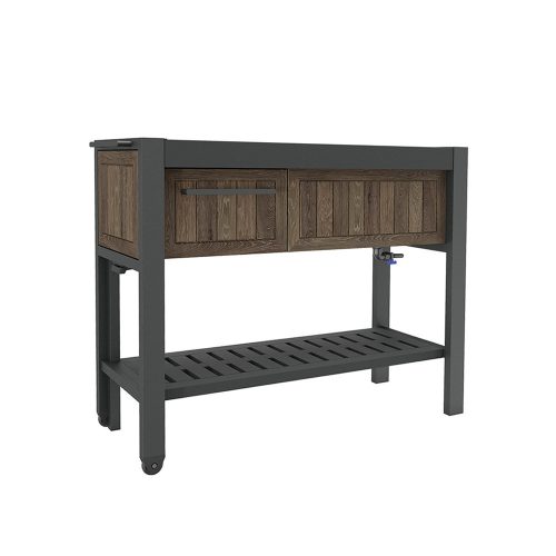 Hosting party állomás műanyag oldal irányba kihúzható, italhütő tárolóval