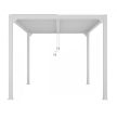LUXE pergola 4x4m fehér LED világítással