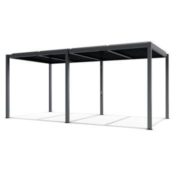 LUXE pergola 5,8x4m antracit LED világítással