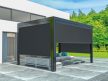LUXE kézi napellenző 370x218cm 4 m-ig antracit