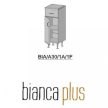 Bianca Plus 30 alacsony szekrény 1 ajtóval, 1 fiókkal, magasfényű fehér színben, jobbos