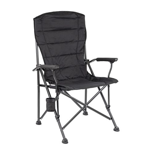 Leziter XL karfás horgász szék pohártartóval fekete