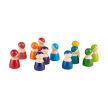 12 barát színes Montessori fafigura
