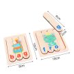 Angol tanuló puzzle oktató fajáték