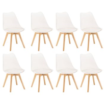 Silla étkezőszék 8 db fehér színben