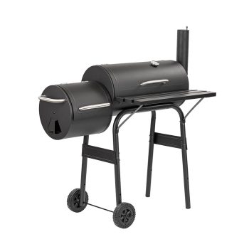 Faszenes kerti grillsütő füstölővel