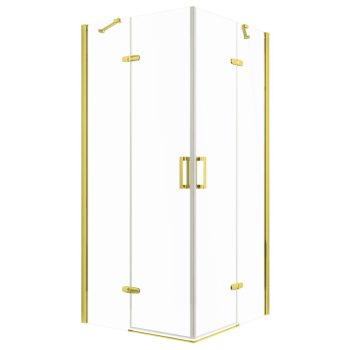  Flow Gold szögletes nyílóajtós zuhanykabin zuhanytálca nélkül
