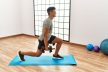 Állítható súlyzók 2x10 kg-os súlyzószett 20 kg-os rúd